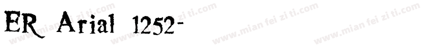 ER Arial 1252字体转换